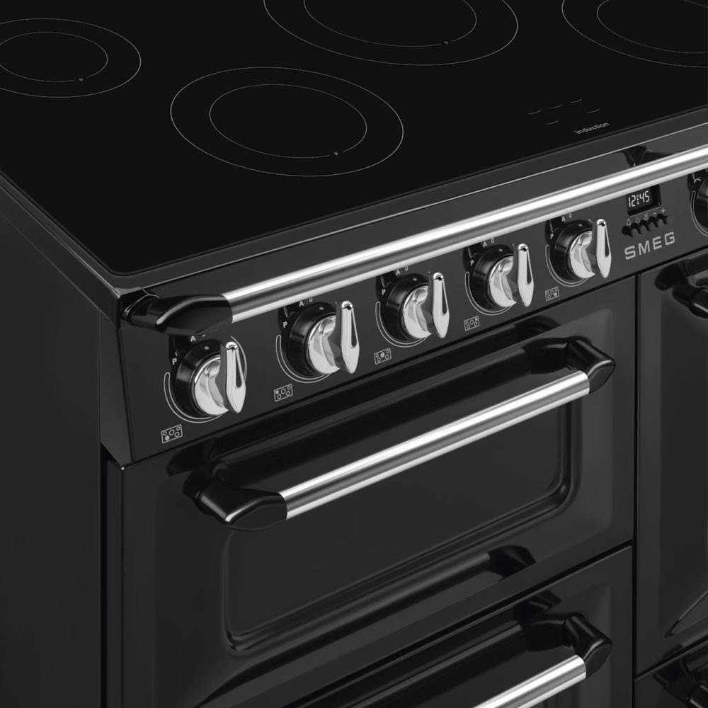 Smeg 110cm Victoria Triple Cavity Cooker | Induction Hob | Black | TR4110IBL2 Smeg 110cm Victoria Triple Cavity Cooker | Induction Hob | Black | TR4110IBL2