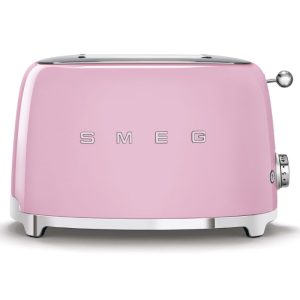 Smeg 50’s Style Aesthetic Toaster | 2 Slice | Pink | TSF01PKUK
