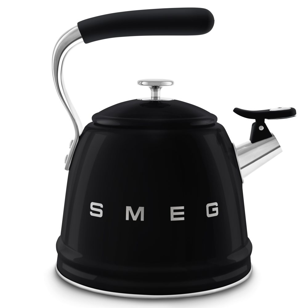 Smeg 50’s Style Whistling Kettle | Black | WKF01BL Smeg 50’s Style Whistling Kettle | Black | WKF01BL