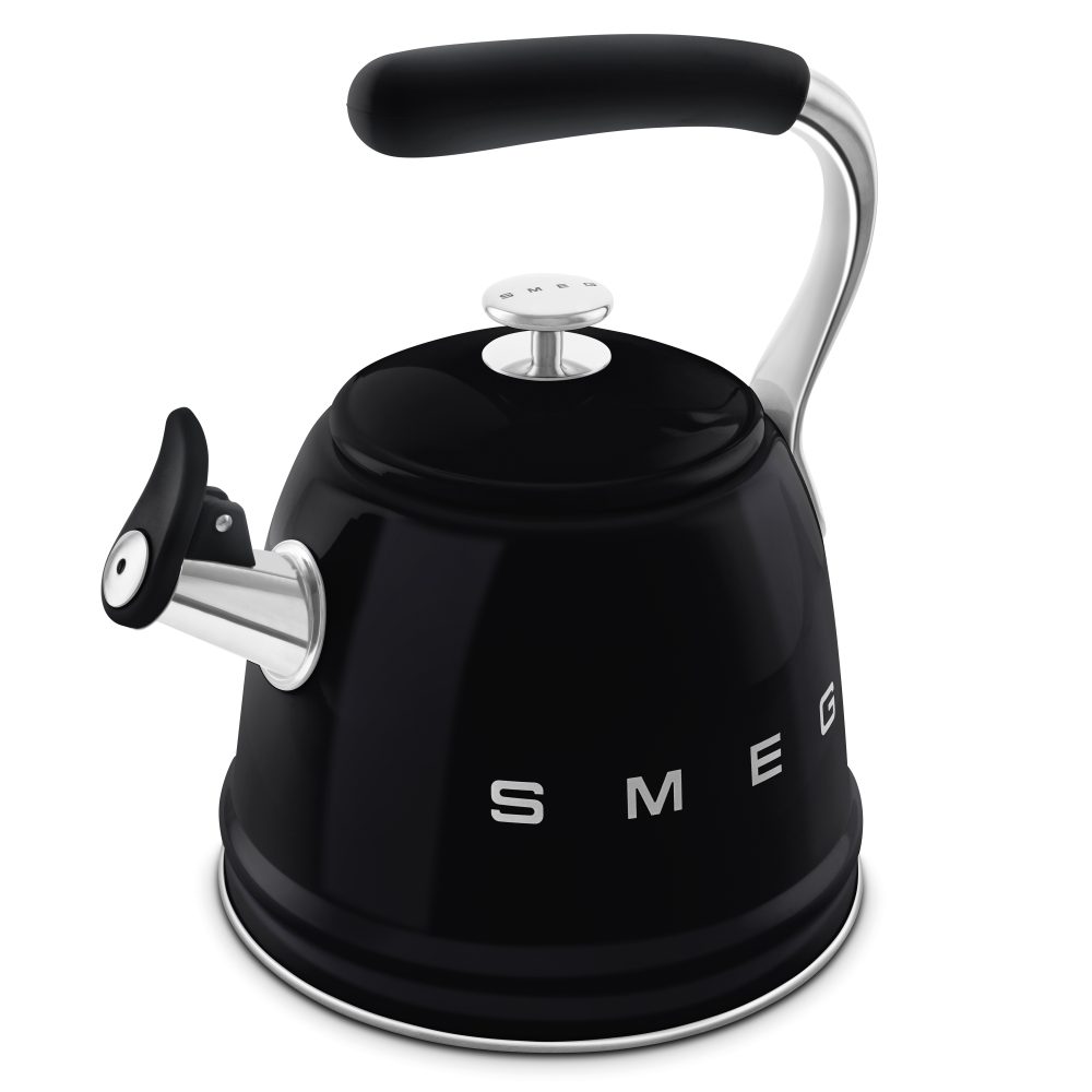 Smeg 50’s Style Whistling Kettle | Black | WKF01BL Smeg 50’s Style Whistling Kettle | Black | WKF01BL