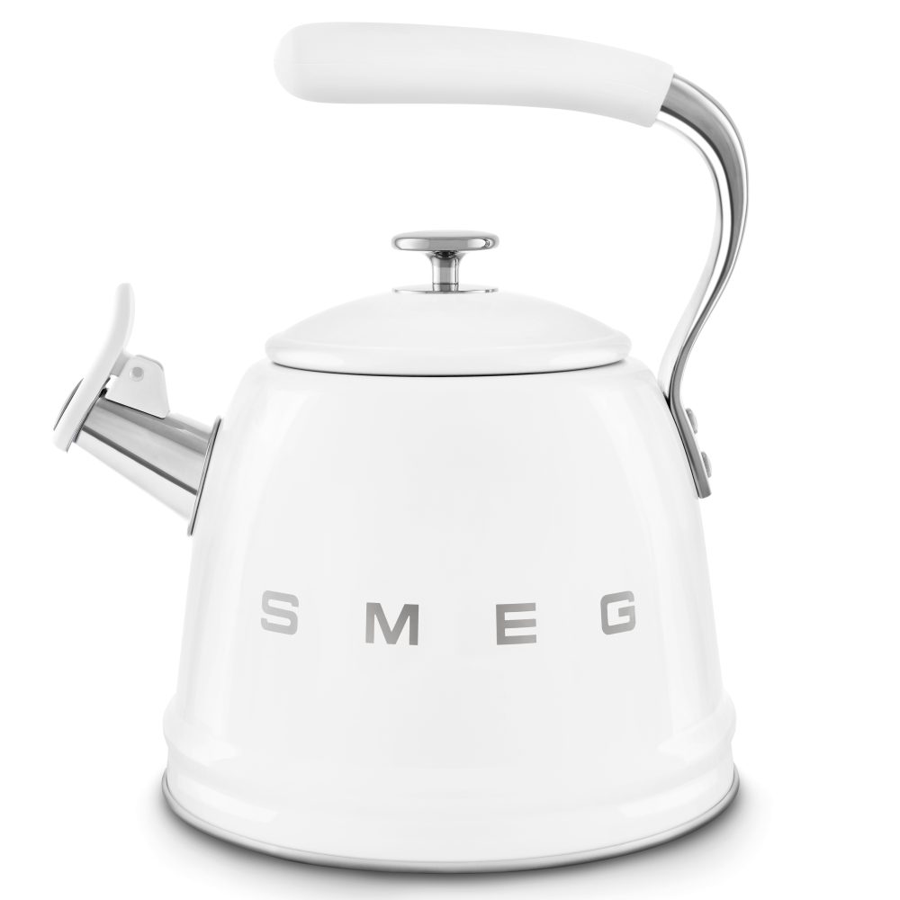 Smeg 50’s Style Whistling Kettle | White | WKF01WH Smeg 50’s Style Whistling Kettle | White | WKF01WH