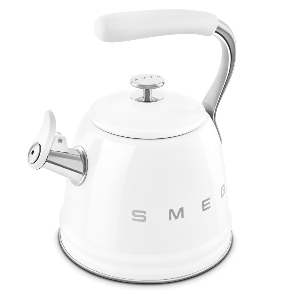 Smeg 50’s Style Whistling Kettle | White | WKF01WH Smeg 50’s Style Whistling Kettle | White | WKF01WH