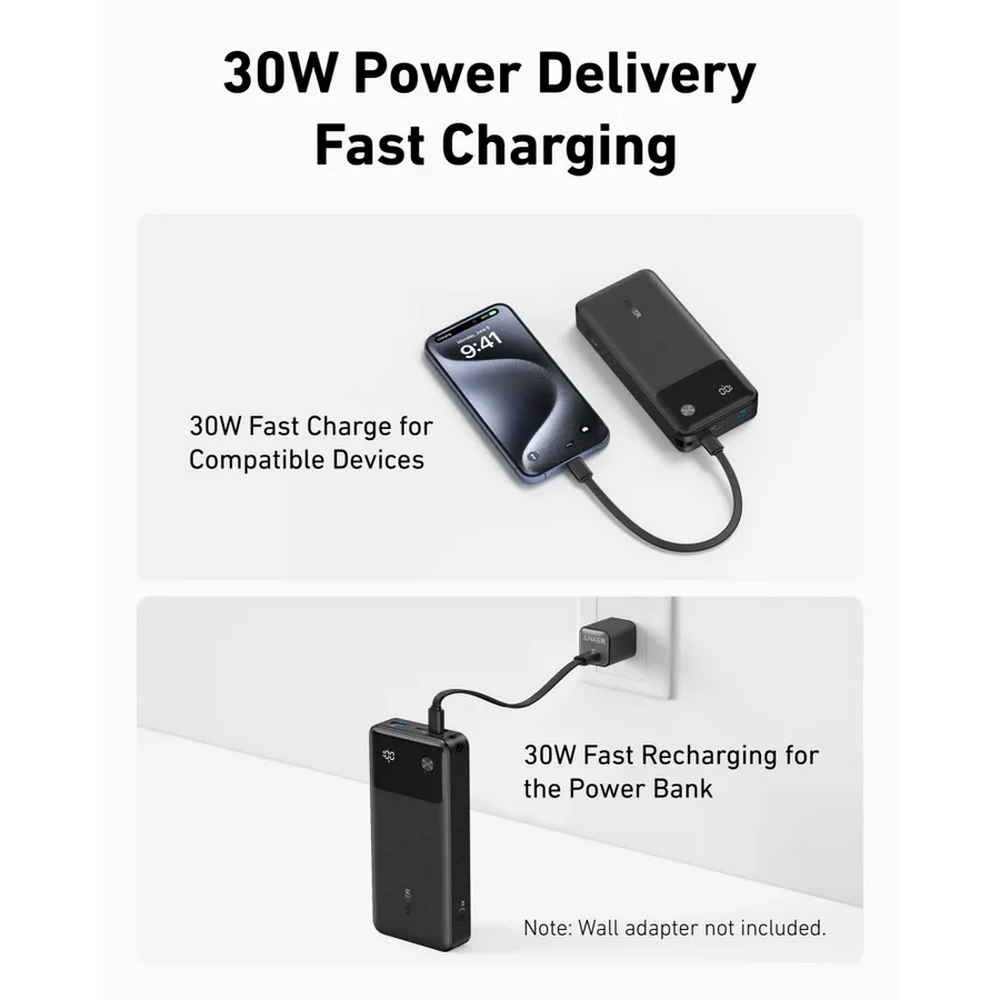 Anker Powercore Black Power Bank I 20K 30W I A1384H11 Anker Powercore Black Power Bank I 20K 30W I A1384H11