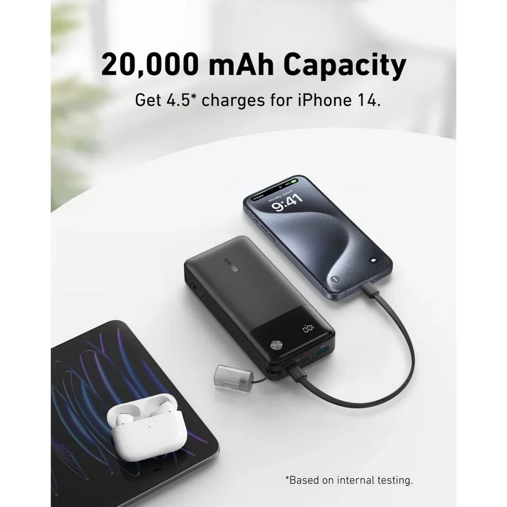 Anker Powercore Black Power Bank I 20K 30W I A1384H11 Anker Powercore Black Power Bank I 20K 30W I A1384H11