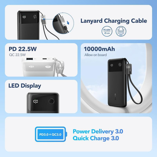 Anker Powercore Black Power Bank I 10K 20.5W I A1388H11 Anker Powercore Black Power Bank I 10K 20.5W I A1388H11