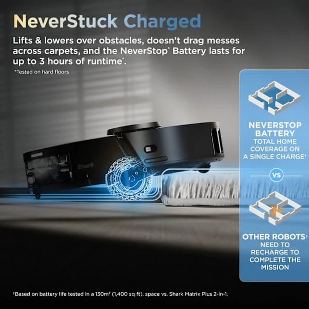 Shark ThermaCharged Power Detect Robot Vacuum I Black I RV2900XEUK Shark ThermaCharged Power Detect Robot Vacuum I Black I RV2900XEUK