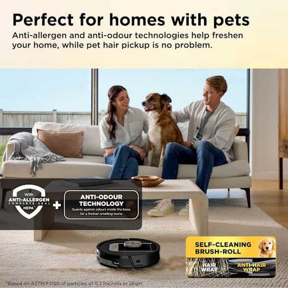 Shark ThermaCharged Power Detect Robot Vacuum I Black I RV2900XEUK Shark ThermaCharged Power Detect Robot Vacuum I Black I RV2900XEUK