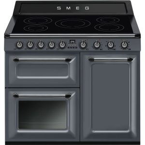 Smeg 100cm Victoria Triple Cavity Cooker | Induction Hob | Slate Grey | TR103IGR