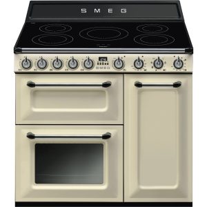Smeg 90cm Victoria Triple Cavity Cooker | Induction Hob | Cream | TR93IP2