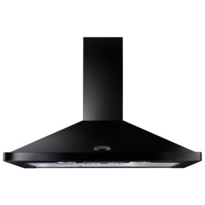 Rangemaster 110CM Chimney Hood | Black | CLAHDC110BC