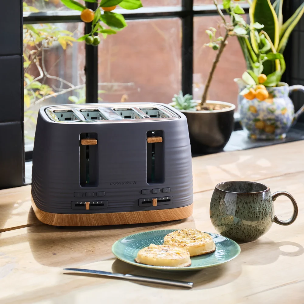 Morphy Richards Clay Toaster | 4 Slice | Flint Grey | 243101 Morphy Richards Clay Toaster | 4 Slice | Flint Grey | 243101