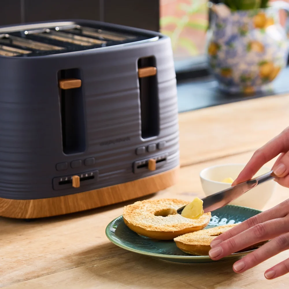 Morphy Richards Clay Toaster | 4 Slice | Flint Grey | 243101 Morphy Richards Clay Toaster | 4 Slice | Flint Grey | 243101