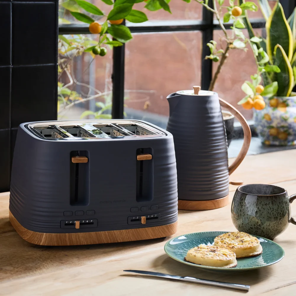 Morphy Richards Clay Toaster | 4 Slice | Flint Grey | 243101 Morphy Richards Clay Toaster | 4 Slice | Flint Grey | 243101