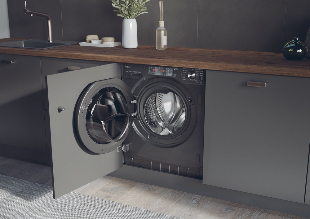 Haier Integrated 9kg Washer/Heat Pump Tumble Dryer I 5kg Dry I HWDQ90B416FWBR Haier Integrated 9kg Washer/Heat Pump Tumble Dryer I 5kg Dry I HWDQ90B416FWBR
