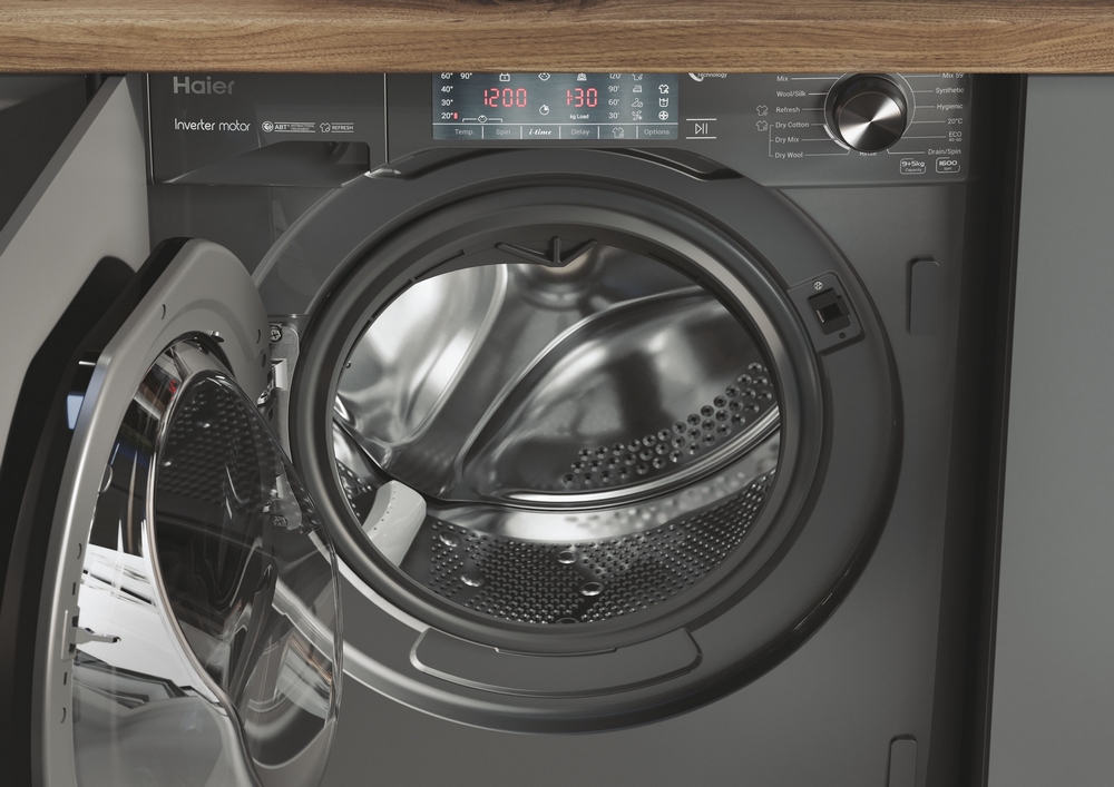 Haier Integrated 9kg Washer/Heat Pump Tumble Dryer I 5kg Dry I HWDQ90B416FWBR Haier Integrated 9kg Washer/Heat Pump Tumble Dryer I 5kg Dry I HWDQ90B416FWBR