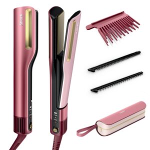 Shark SilkiProHair Straightener + Dryer in one tool I Rose Petal I HT401UKPK