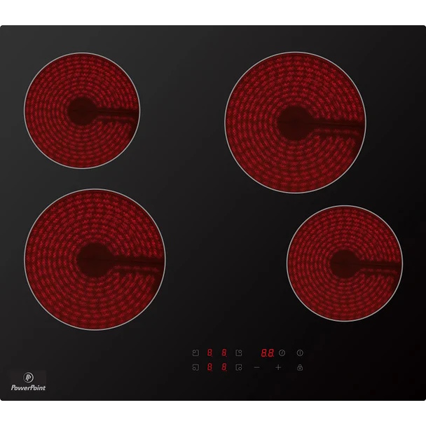 Powerpoint 4 Zone Ceramic Hob | P154MDTC Powerpoint 4 Zone Ceramic Hob | P154MDTC