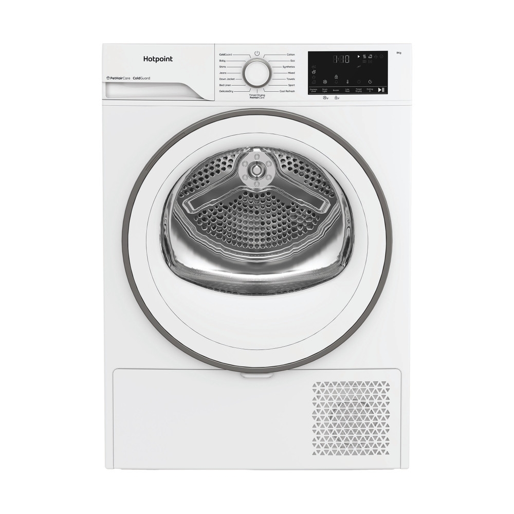 Hotpoint 8kg Cold Guard Heat Pump Tumble Dryer I White I HHDD80WWIRE Hotpoint 8kg Cold Guard Heat Pump Tumble Dryer I White I HHDD80WWIRE
