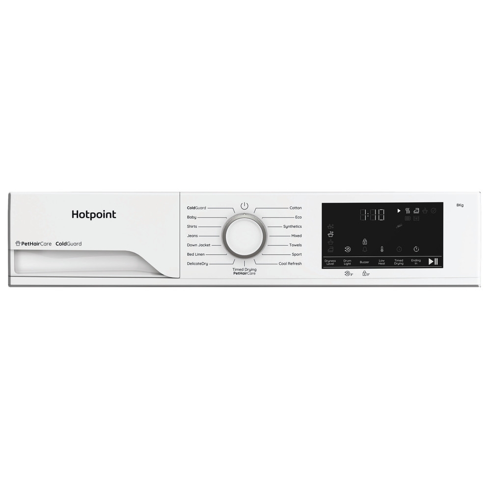 Hotpoint 8kg Cold Guard Heat Pump Tumble Dryer I White I HHDD80WWIRE Hotpoint 8kg Cold Guard Heat Pump Tumble Dryer I White I HHDD80WWIRE