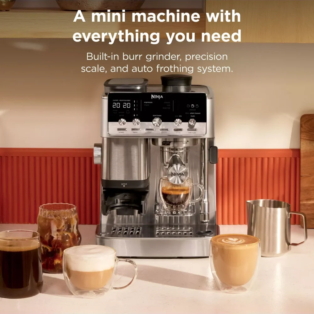 Ninja Luxe Café Mini Plus Espresso Machine | Stainless Steel | ES352UK Ninja Luxe Café Mini Plus Espresso Machine | Stainless Steel | ES352UK