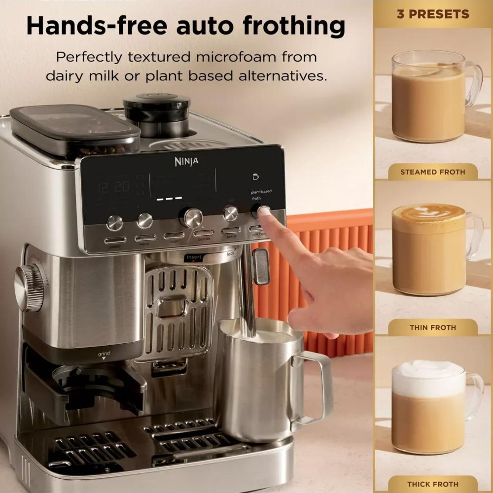 Ninja Luxe Café Mini Plus Espresso Machine | Stainless Steel | ES352UK Ninja Luxe Café Mini Plus Espresso Machine | Stainless Steel | ES352UK