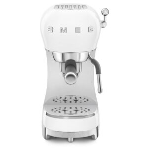 Smeg 50’s Style Espresso Coffee Machine I White I ECF02WHUK