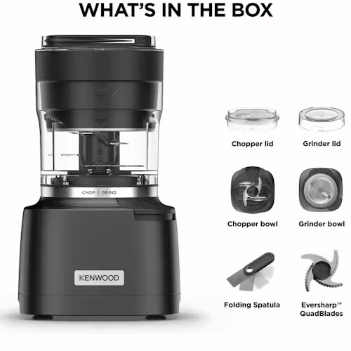 Kenwood Duo Prep 2-in-1 Chopper/Grinder | CHP80.000BK Kenwood Duo Prep 2-in-1 Chopper/Grinder | CHP80.000BK