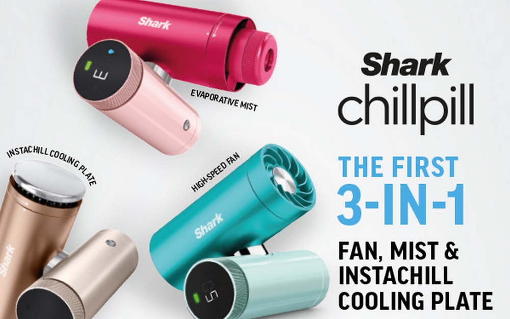 Shark ChillPill 3-in-1 Mist & InstaChill Fan I Glacier I FA022UKBL Shark ChillPill 3-in-1 Mist & InstaChill Fan I Glacier I FA022UKBL