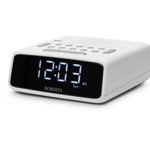 Roberts Ortus FM Dual Alarm Clock Radio I White I ORTUSFMW