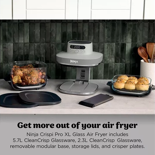Ninja CRISPi Pro Glass Air Fryer I Bone I AS101UKLG Ninja CRISPi Pro Glass Air Fryer I Bone I AS101UKLG
