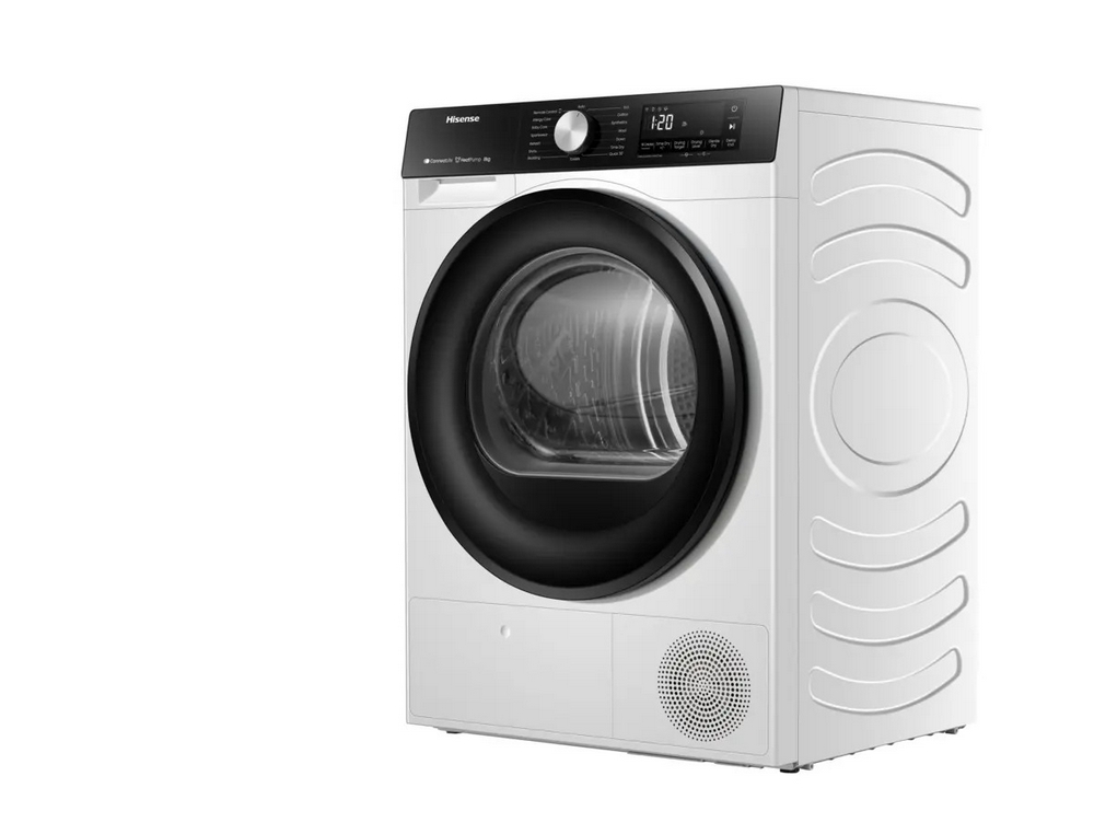 Hisense 3S Series Heat Pump Tumble Dryer I 8kg I White I DH3S802BW3 Hisense 3S Series Heat Pump Tumble Dryer I 8kg I White I DH3S802BW3
